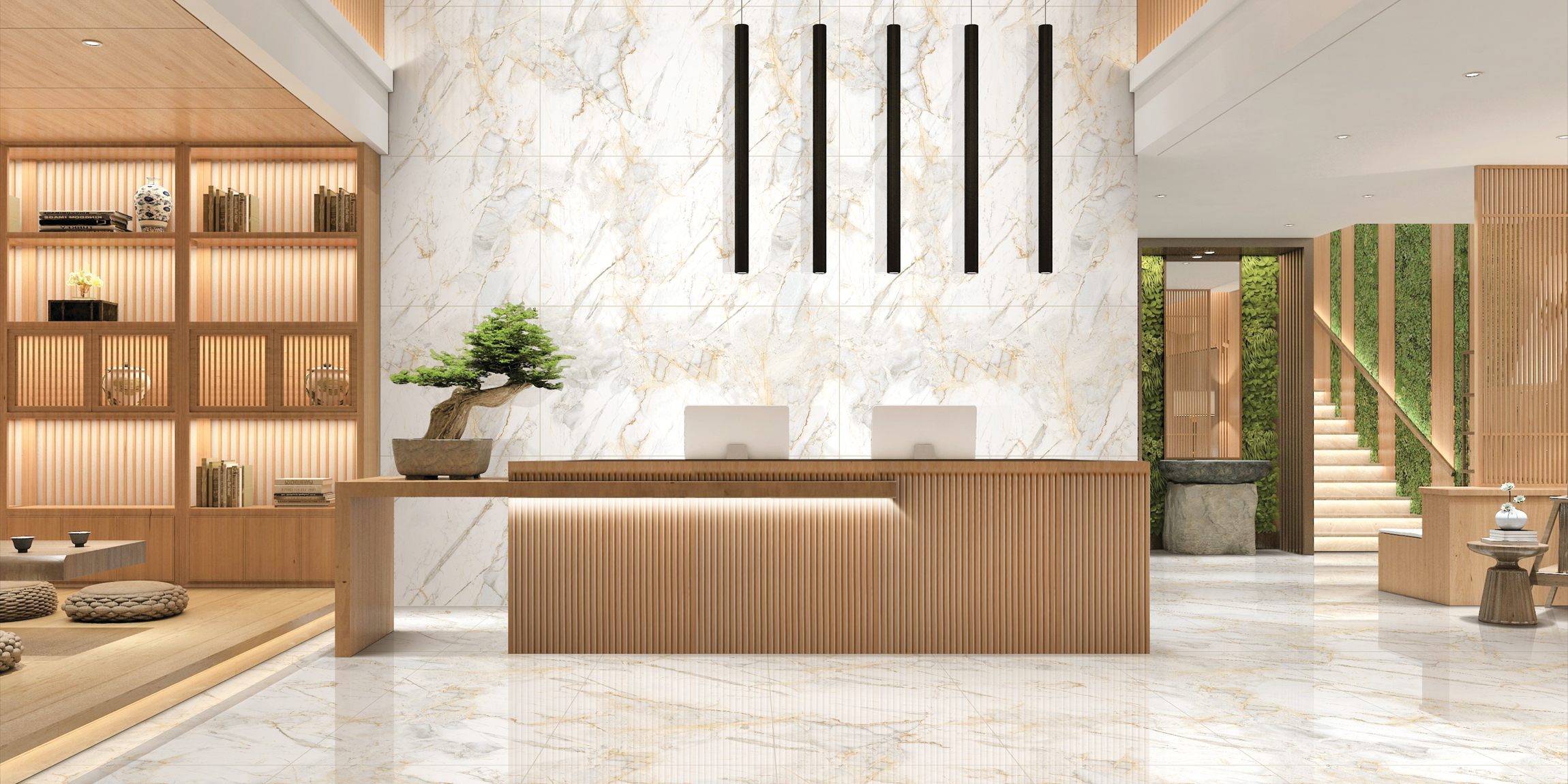 Marble Look Porcelain Tiles