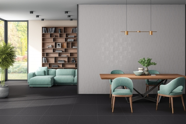 Full Body Porcelain Tiles Full Body wave lappato grey matt