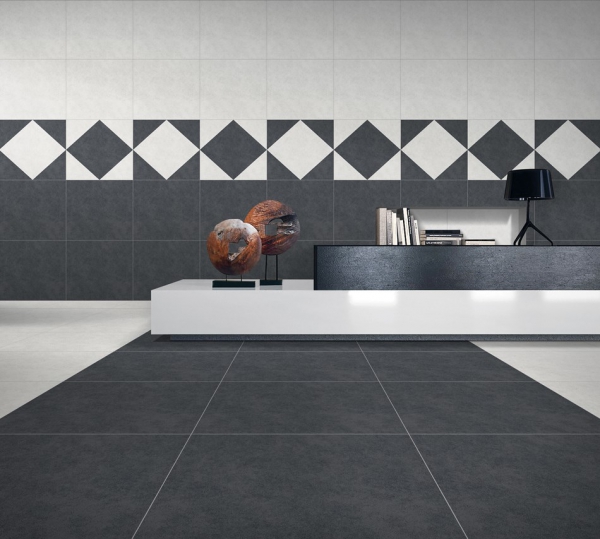 Full Body Technical Porcelain Tiles Concrete Look pietra grafito   pietra dove