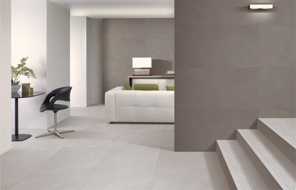 Glazed Porcelain Tiles Concrete Look eternity dove & ash