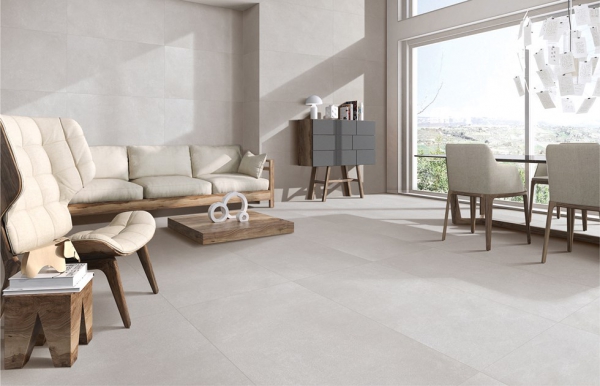 Glazed Porcelain Tiles Concrete Look eternity dove