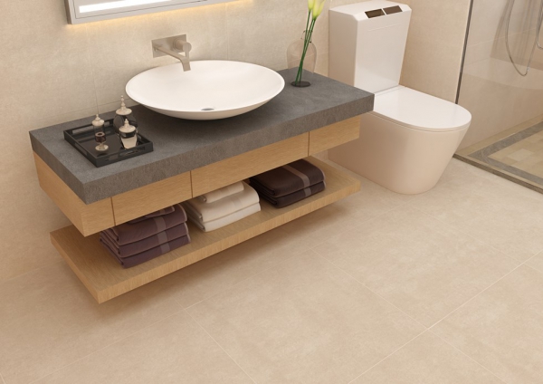 Glazed Porcelain Tiles Concrete Look rio crema