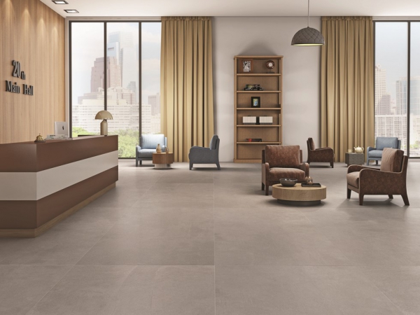 Glazed Porcelain Tiles Concrete Look terra ash grande