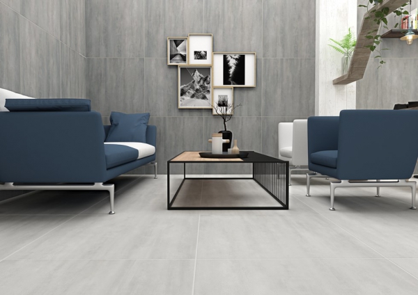 Glazed Porcelain Tiles Concrete Look zenith binaco and nero