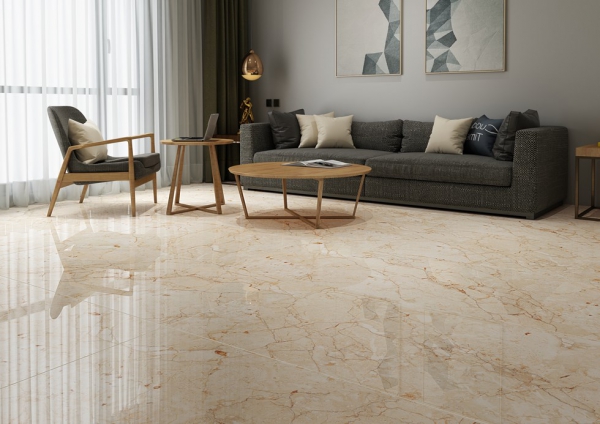 Glazed Porcelain Tiles Marble Look atlas crema grande