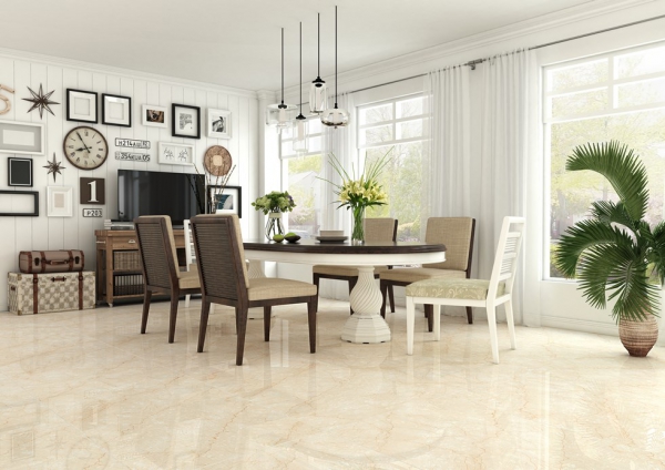 Glazed Porcelain Tiles Marble Look botochino beige grande