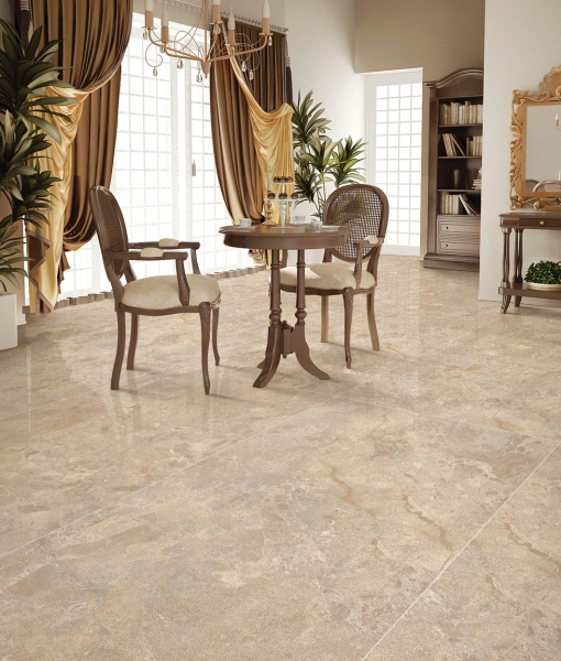 Glazed Porcelain Tiles Marble Look breccia beige grande