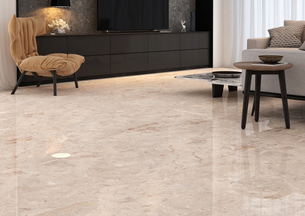 Glazed Porcelain Tiles Marble Look breccia silver grande