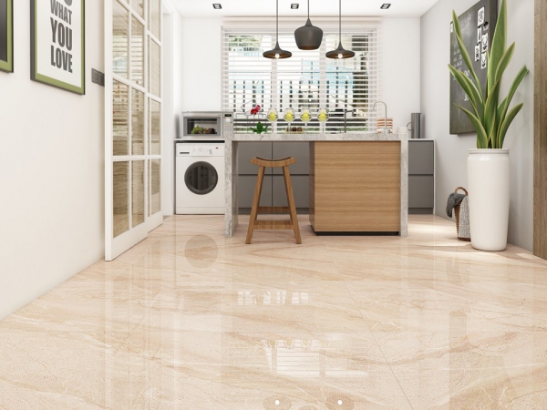 Glazed Porcelain Tiles Marble Look dyna beige grande