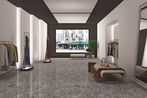 Glazed Porcelain Tiles Marble Look emperador grey grande