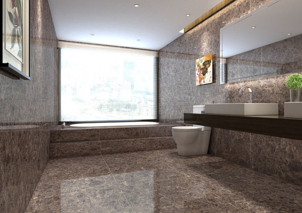 Glazed Porcelain Tiles Marble Look emprador coffee grande