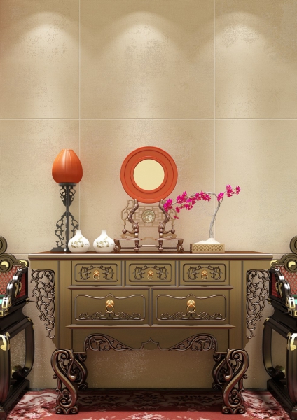 Glazed Porcelain Tiles Marble Look gringo beige