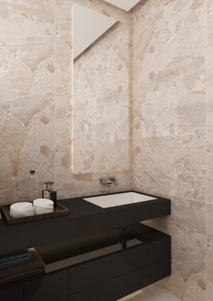 Glazed Porcelain Tiles Marble Look jasper gold crema