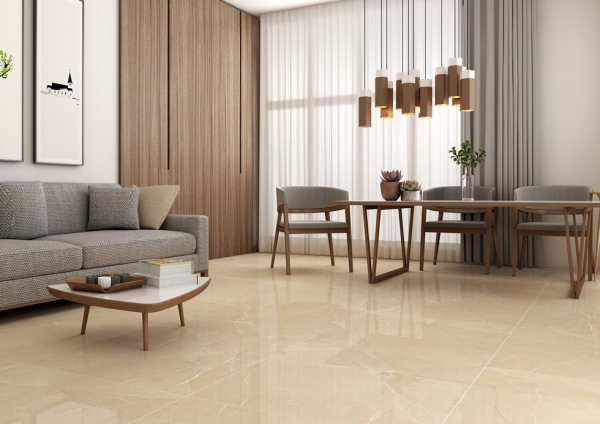 Glazed Porcelain Tiles Marble Look miami beige