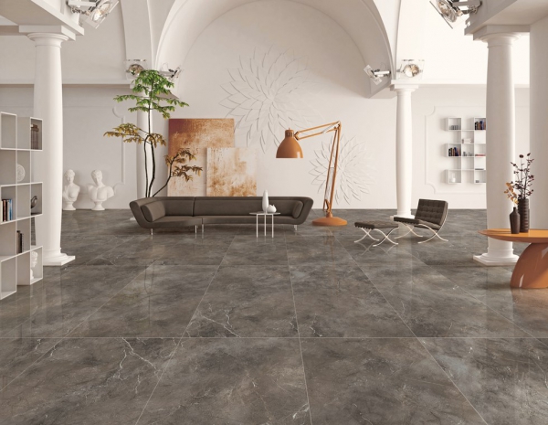 Glazed Porcelain Tiles Marble Look miami grey
