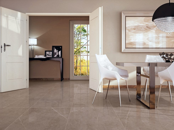 Glazed Porcelain Tiles Marble Look pietra ash grande