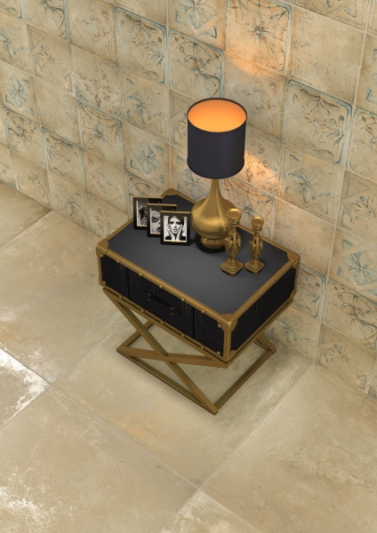 Glazed Porcelain Tiles Marble Look pietra beige & pietra decor