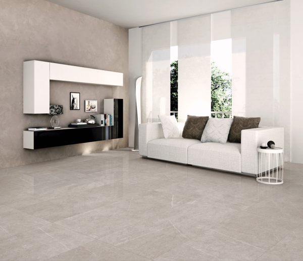 Glazed Porcelain Tiles Marble Look pietra gris
