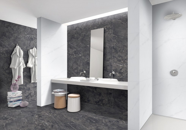 Glazed Porcelain Tiles Marble Look porcelanato luminosita