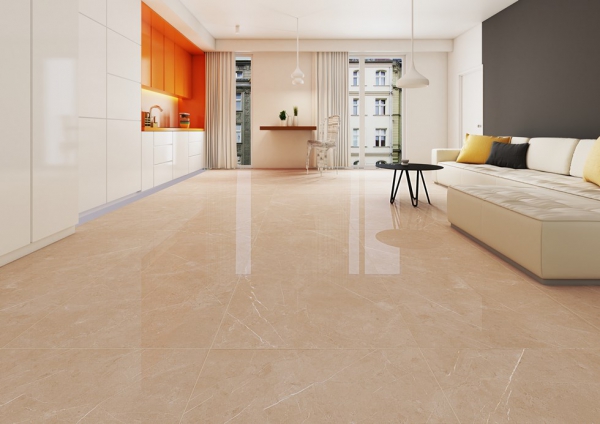 Glazed Porcelain Tiles Marble Look pulpis beige grande