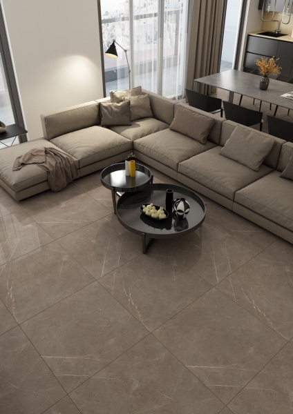 Glazed Porcelain Tiles Marble Look pulpis moca