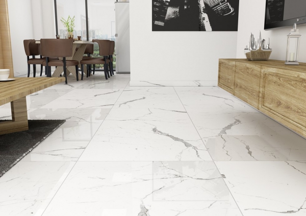 Glazed Porcelain Tiles Marble Look sataurio supremeo grande