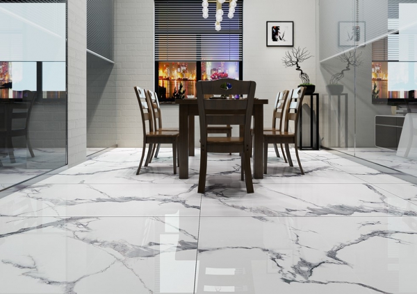 Glazed Porcelain Tiles Marble Look satuario crown grande