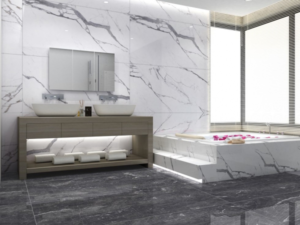 Glazed Porcelain Tiles Marble Look satuario real