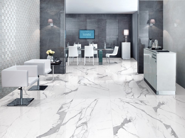 Glazed Porcelain Tiles Marble Look satvario royal grande