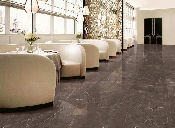 Glazed Porcelain Tiles Marble Look st lurent coffee grande