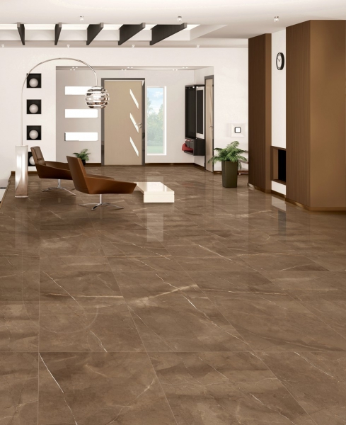 Glazed Porcelain Tiles Marble Look superb armani brown grande