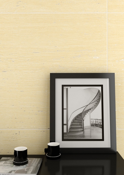 Glazed Porcelain Tiles Marble Look travertino crema