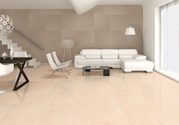 Glazed Porcelain Tiles Marble Look ultimate crema marfil grande