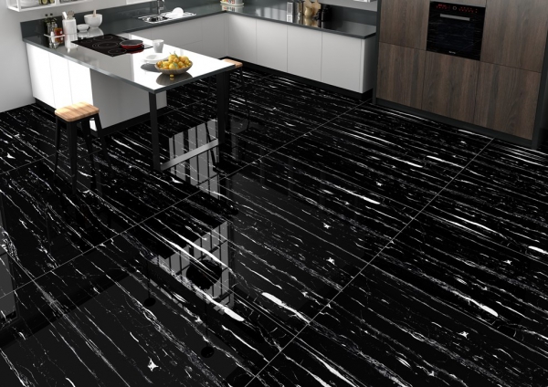 Glazed Porcelain Tiles Marble Look white portrow grande