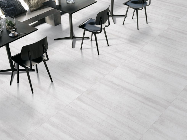 Glazed Porcelain Tiles Stone Look dazzle linea bianco grande