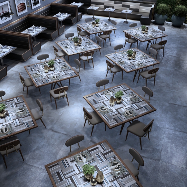 Glazed Porcelain Tiles Wall & Decor canvas denim