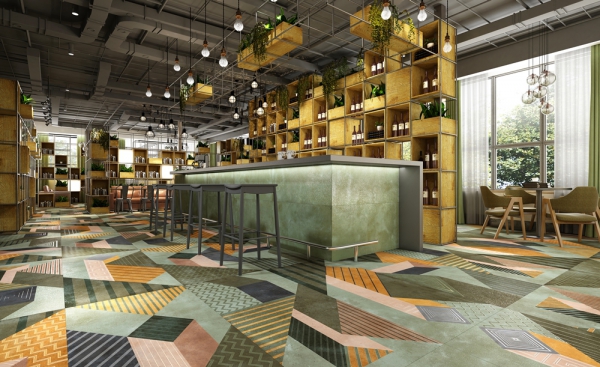 Glazed Porcelain Tiles Wall & Decor canvas fern