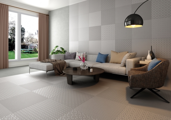 Glazed Porcelain Tiles Wall & Decor elementi grigio and elementi grigio decor