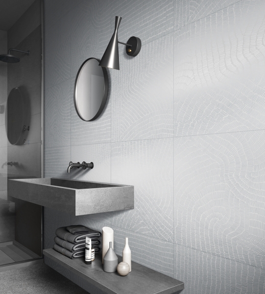 Glazed Porcelain Tiles Wall & Decor fossil silver arte