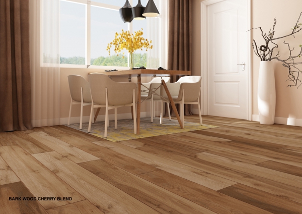 Glazed Porcelain Tiles Wood Look bark wood cherry grande