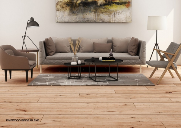 Glazed Porcelain Tiles Wood Look pinewood beige grande