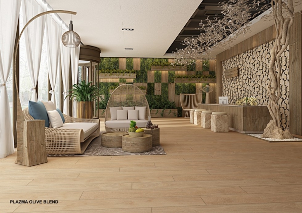 Glazed Porcelain Tiles Wood Look plazma olive grande