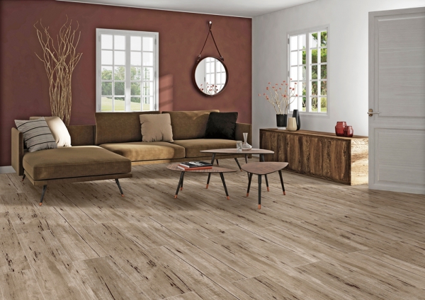 Glazed Porcelain Tiles Wood Look tabus wood gris