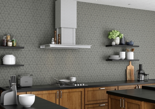 Mosaic Tile  half hexa